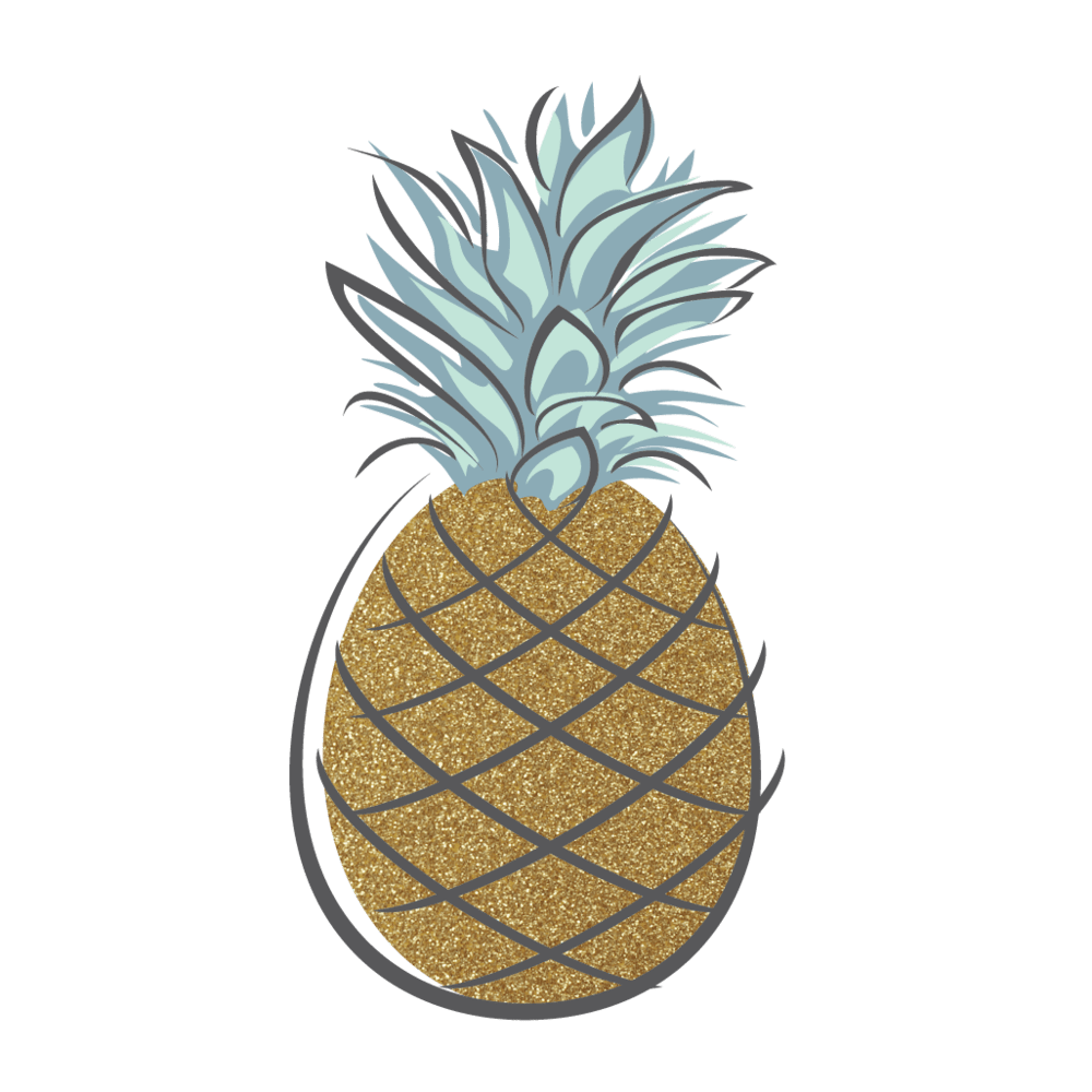 Pineapple modern vintage decor lowcountry wedding blog magazine charleston savannah hilton head myrtle beach clipart image