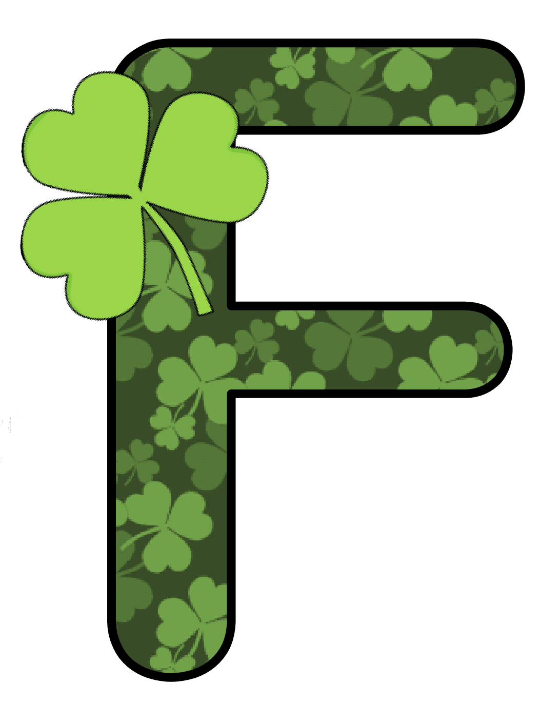 Shamrock pin page clipart free 2
