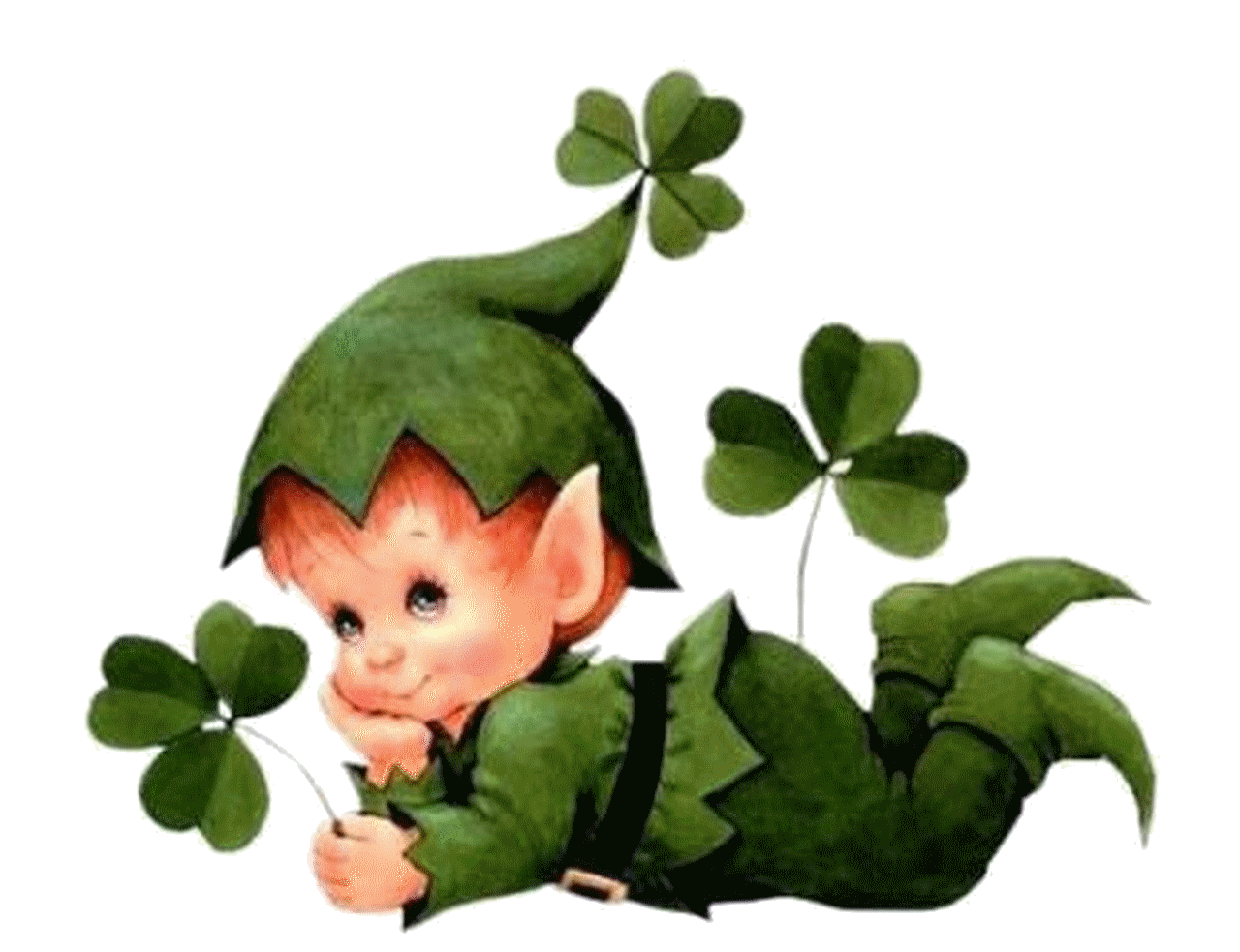 Shamrock tubes enfants vintage balades toises clipart background