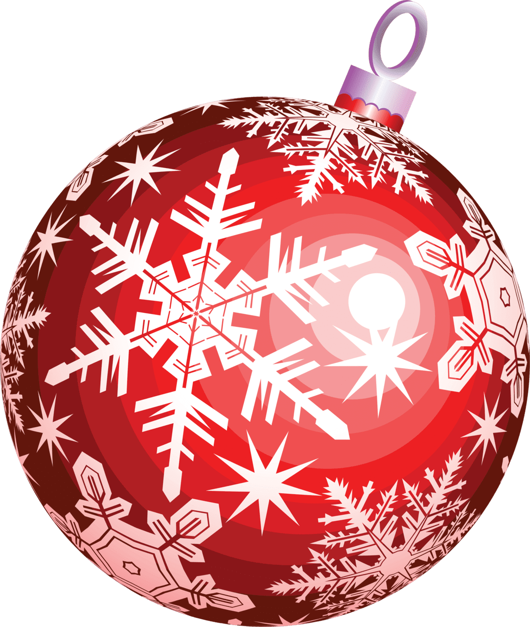 Christmas ornament red ball stic clipart logo