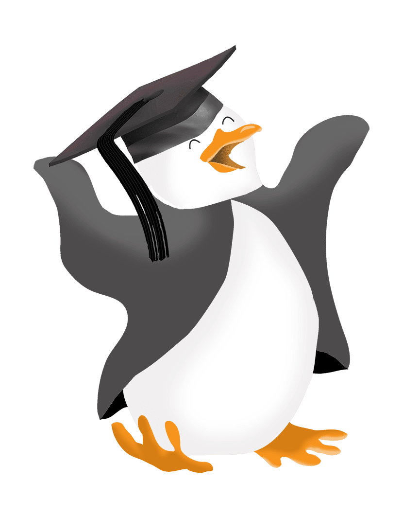 Penguin pin page clipart logo 2