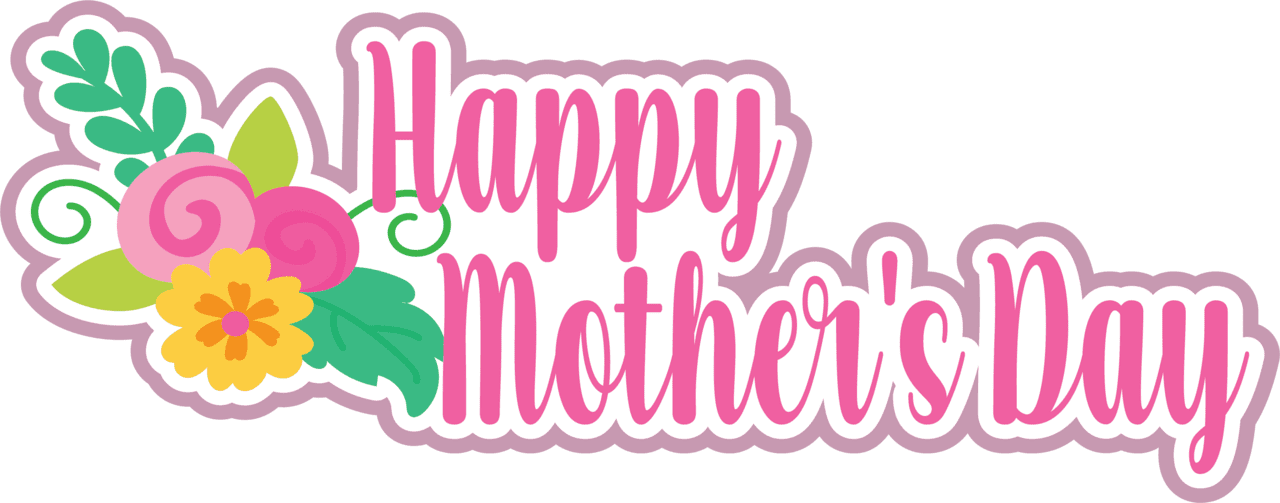 Happy mothers day mother scrapbook page title sticker clipart picture
