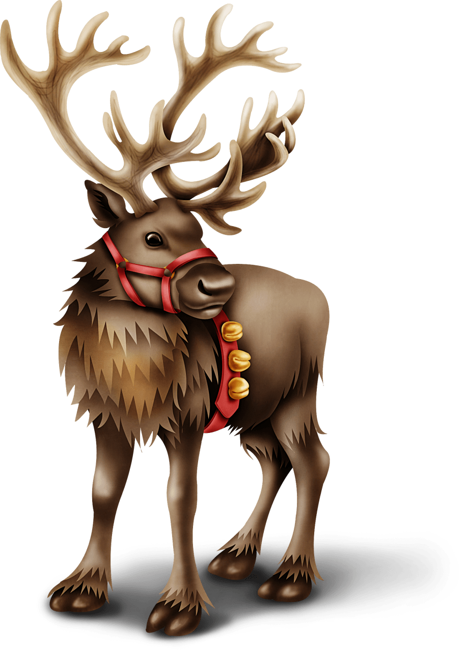 Reindeer snow day christmas yard art animals pictures clipart