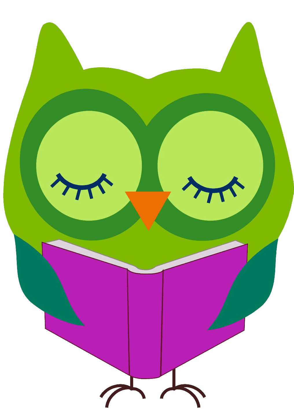 Owl pin page clipart picture 2