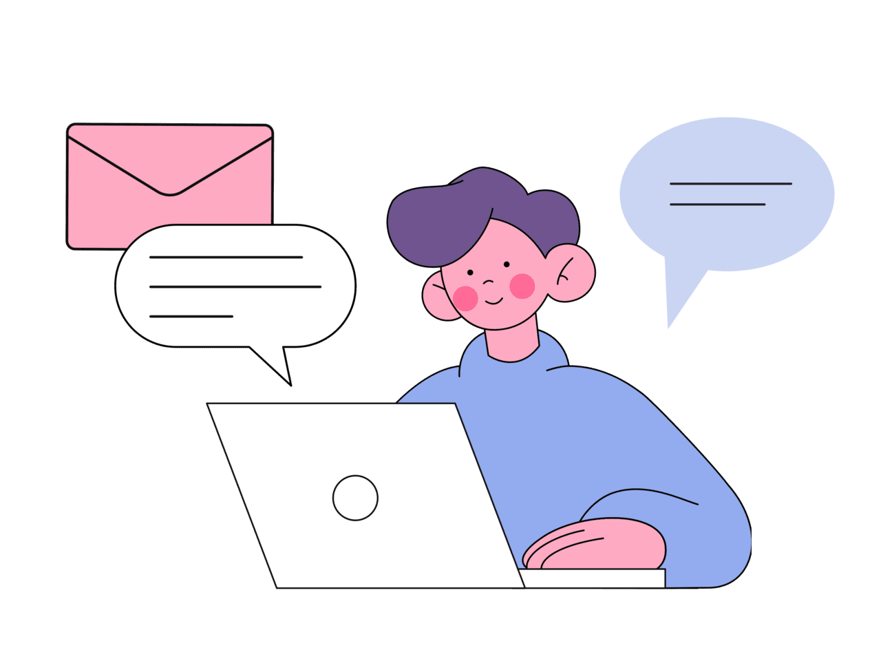 Computer customer support clipart picture