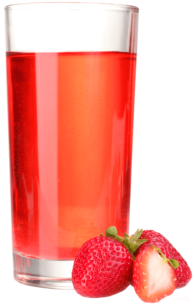 Strawberry juice clipart vector