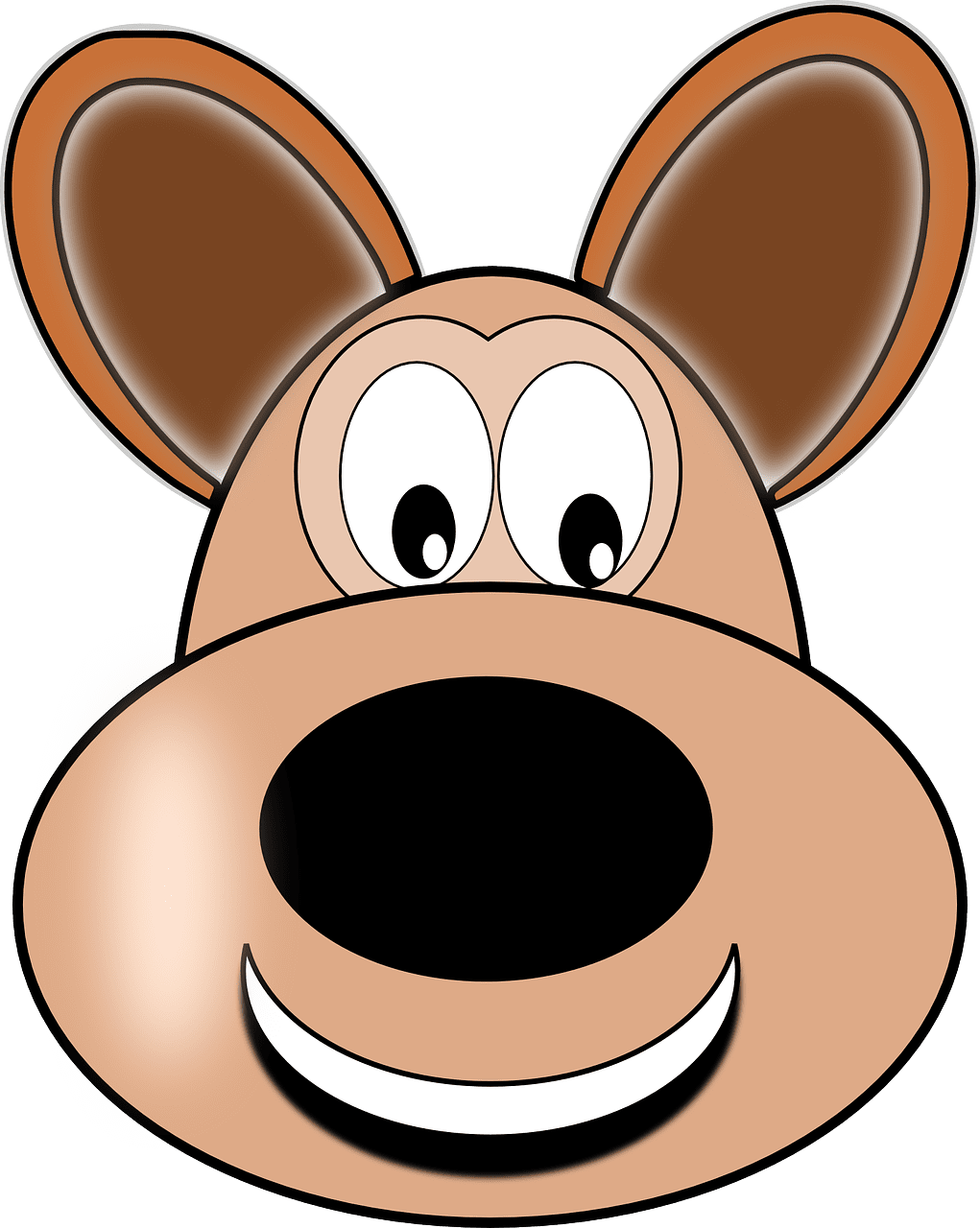 Animal doh puppy happy vector graphic clipart