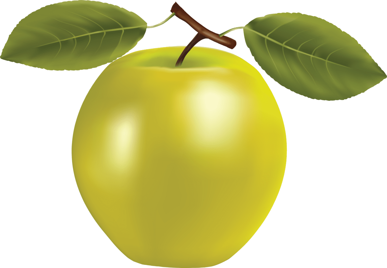 Fruit green apple image for clipart 2
