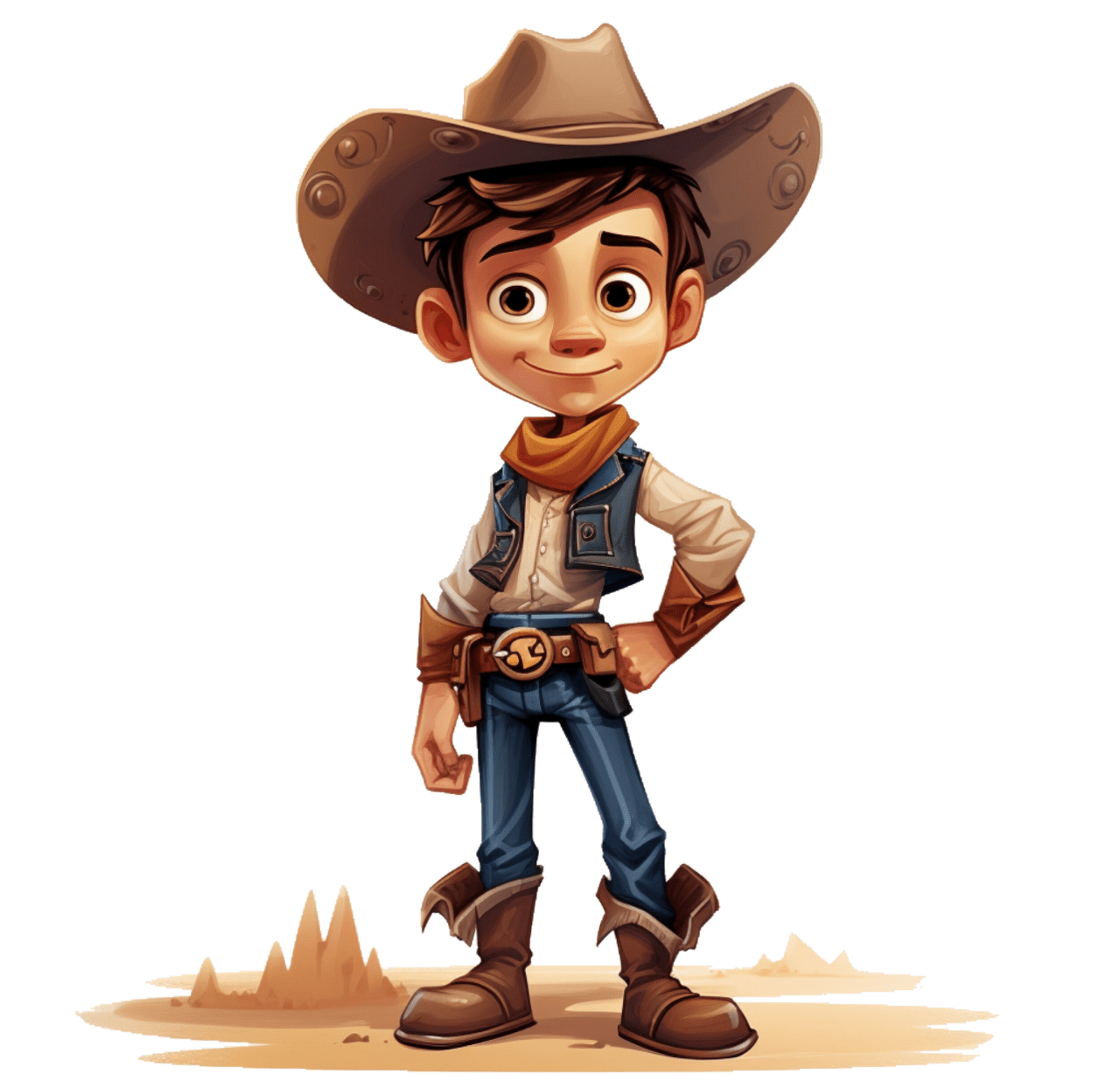 Cowboy hat page clipart vector