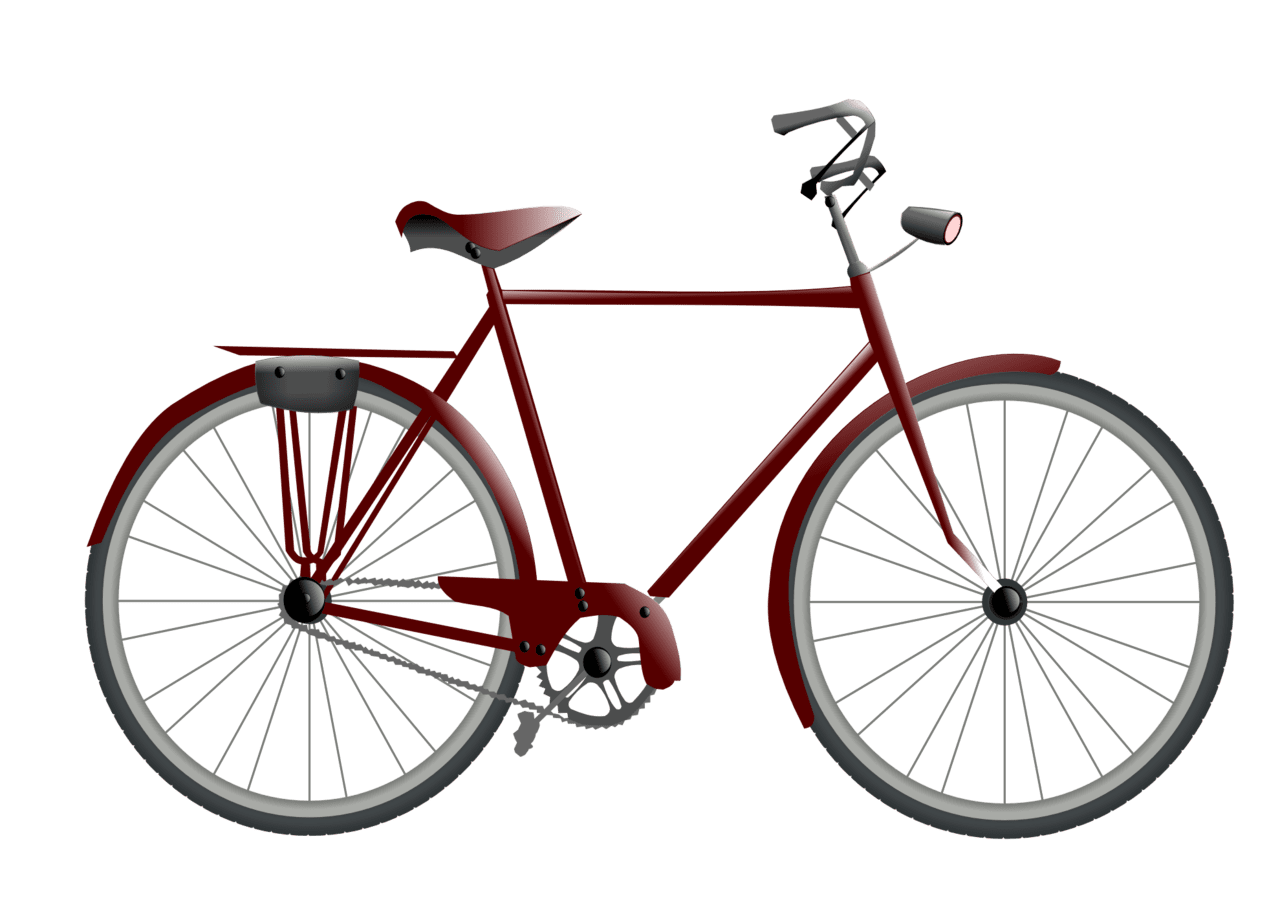 Bicycle pin page clipart image