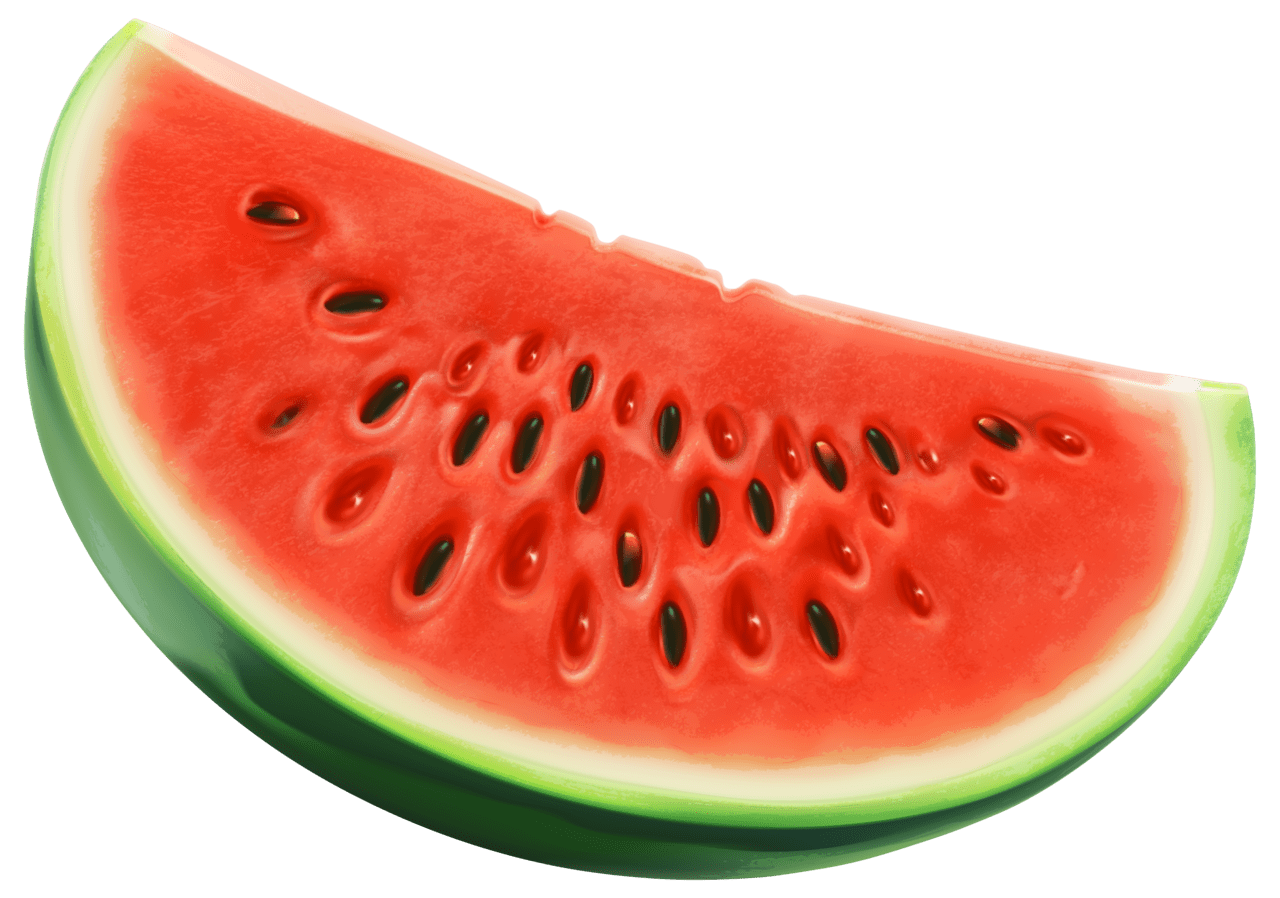 Piece of watermelon image clipart