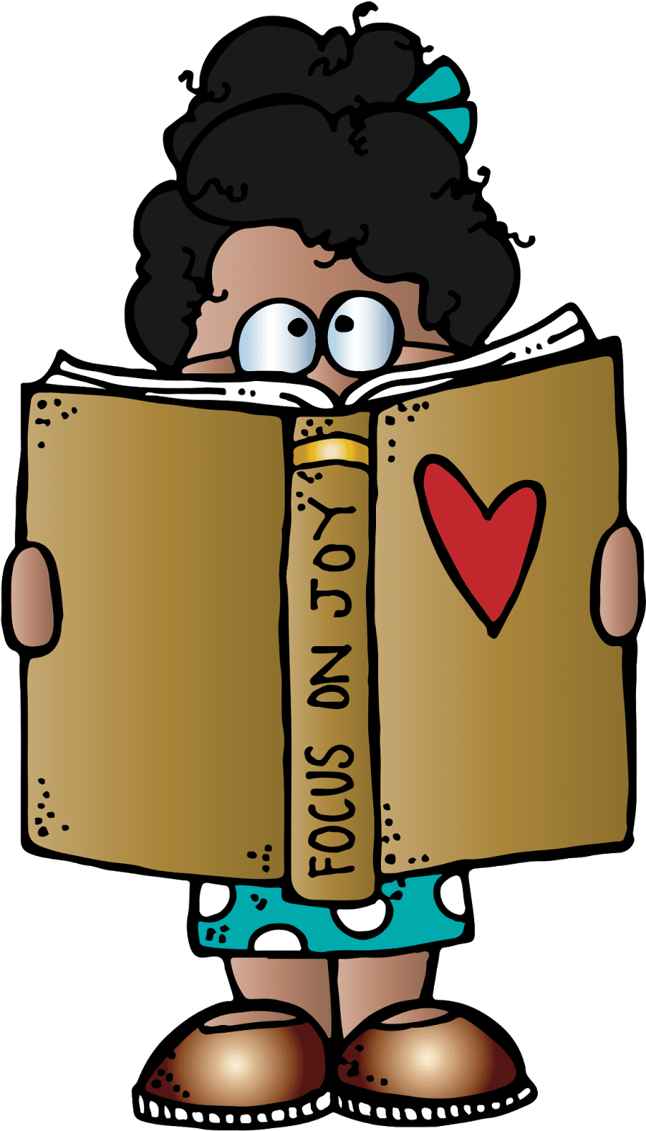 Library pin page clipart image 2
