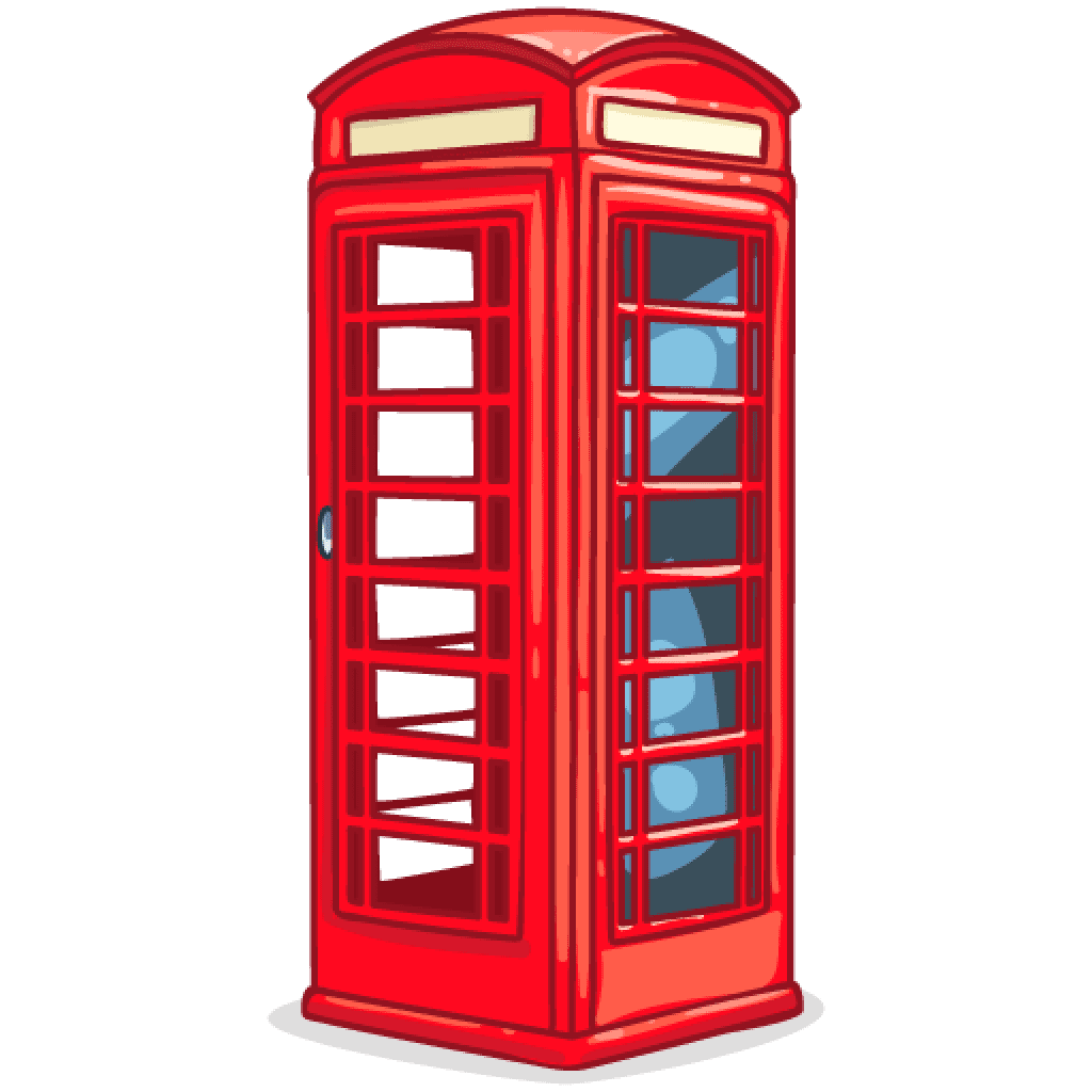 Phone booth image tele clipart