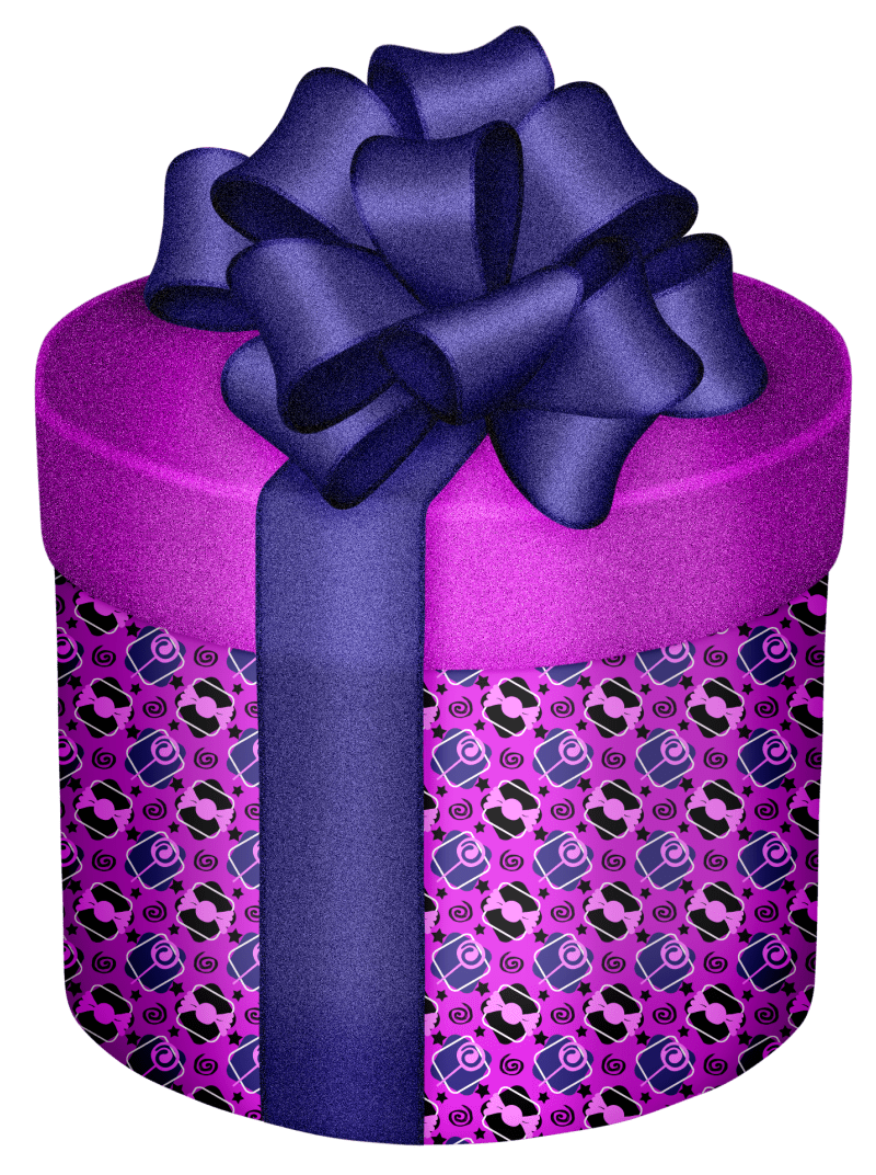 Gift pin page clipart free