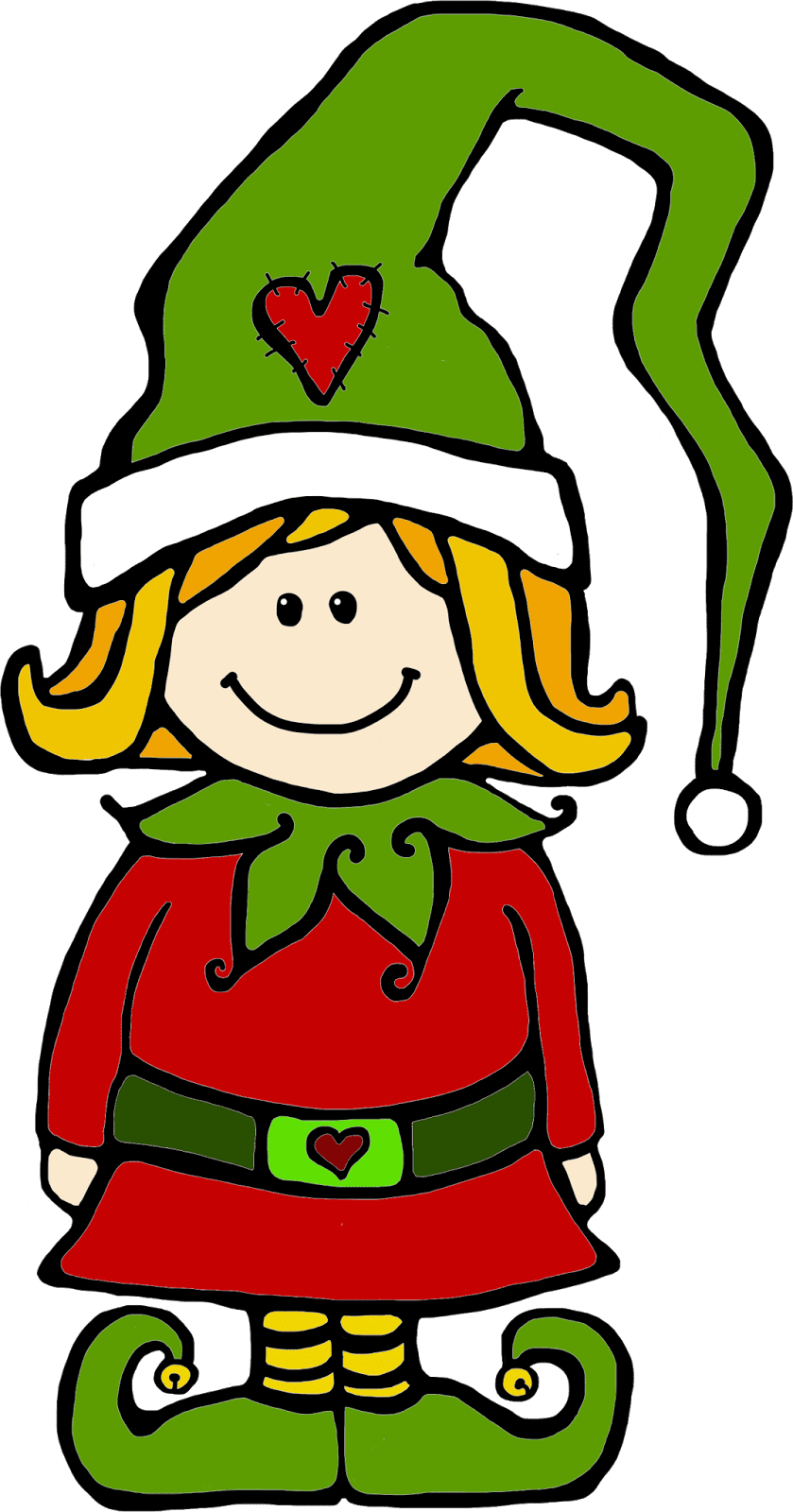 Elf pin page clipart logo