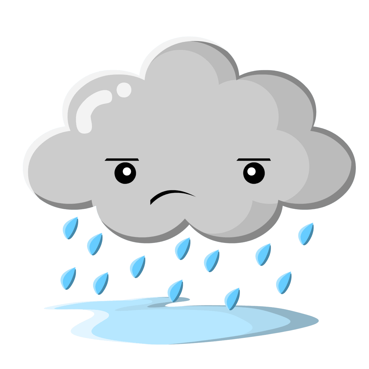 Sad rain cloud clipart vector vbo suggest
