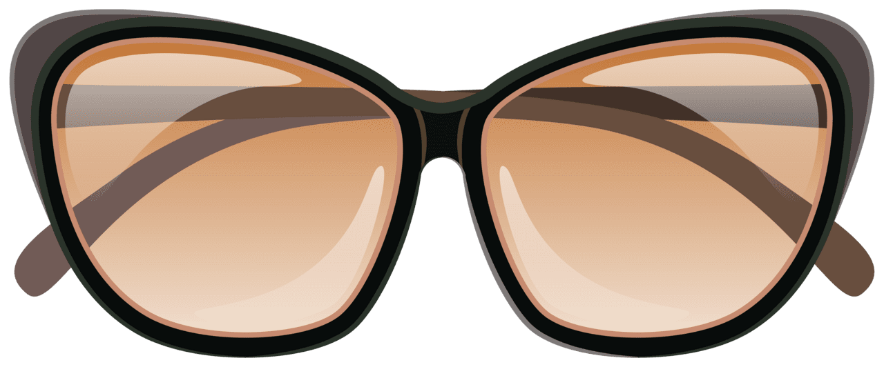 Brown sunglasses clipart image