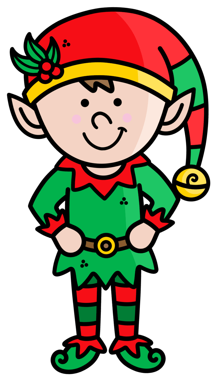 Elf pin page clipart image 3