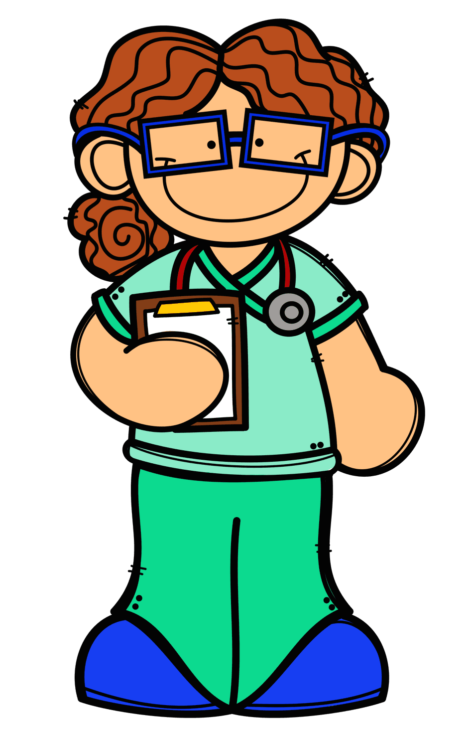 Nurse pin page clipart logo