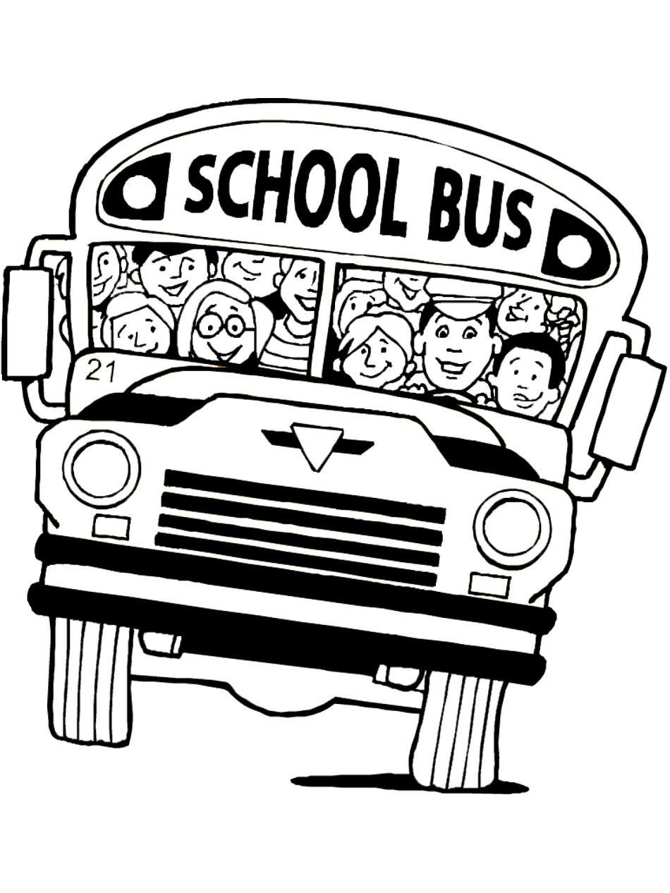 School bus coloring page printable ebook clipart vector