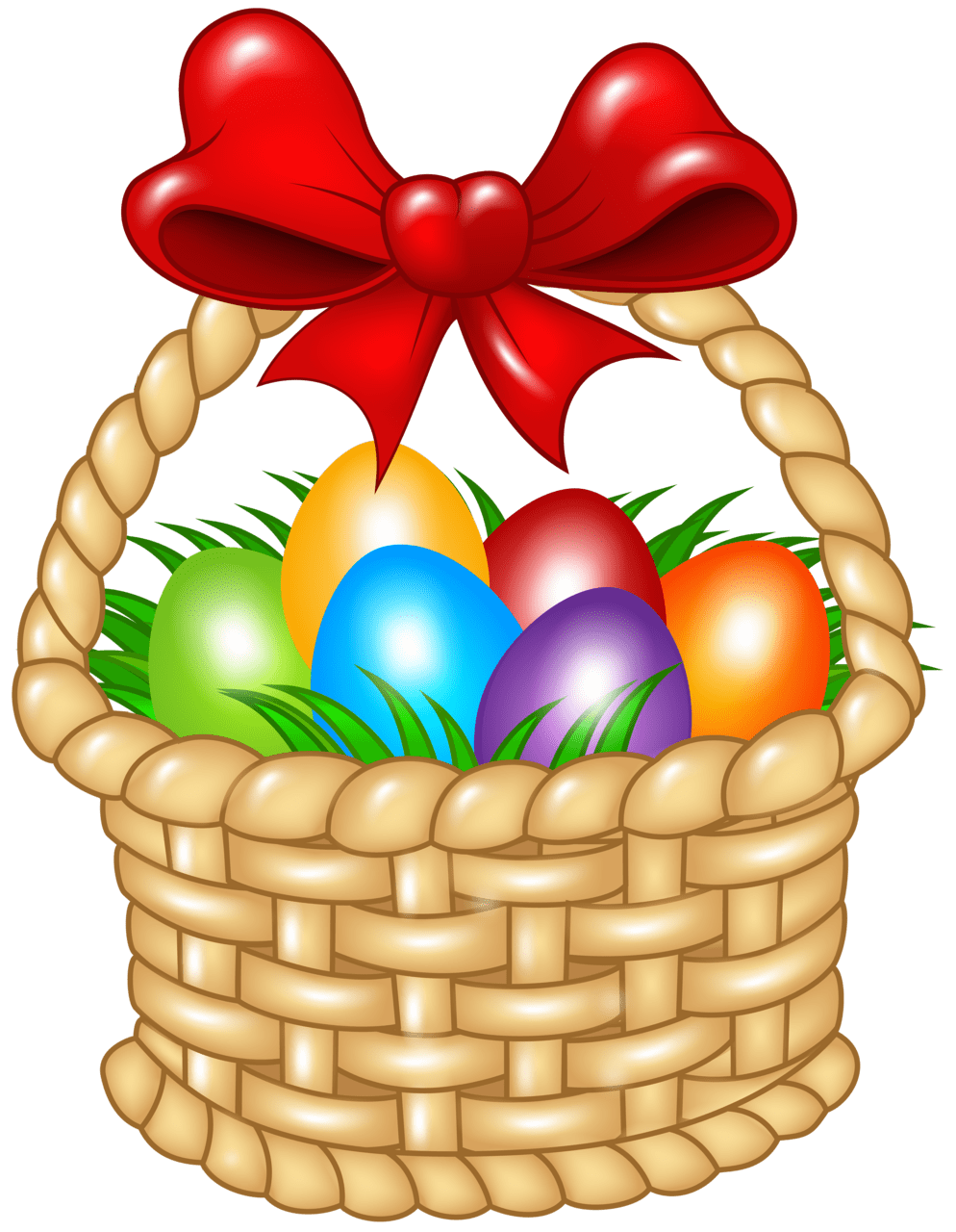 Easter bunny basket clipart image yopriceville high quality images and transpa prints pictures