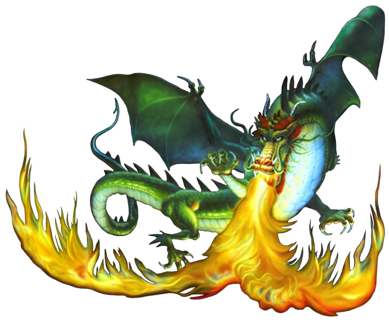 Fire bre hing dragon clipart clip art