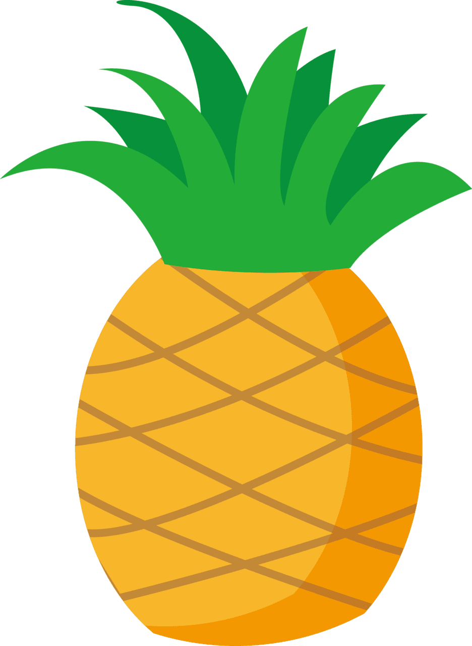 Pineapple luau party clipart image