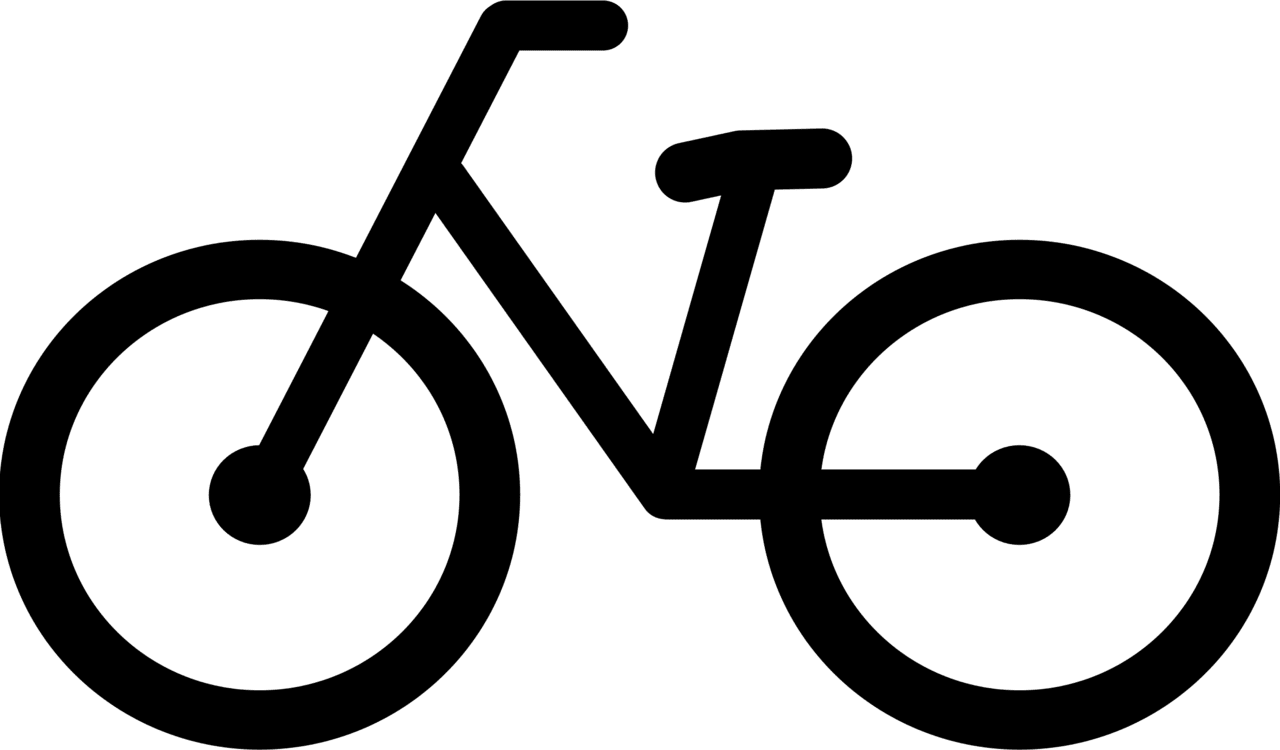 Bicycle pictogram clipart vector