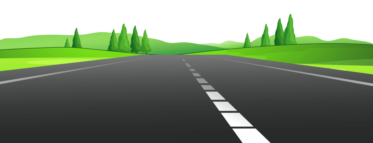 Road with grass clipart picture