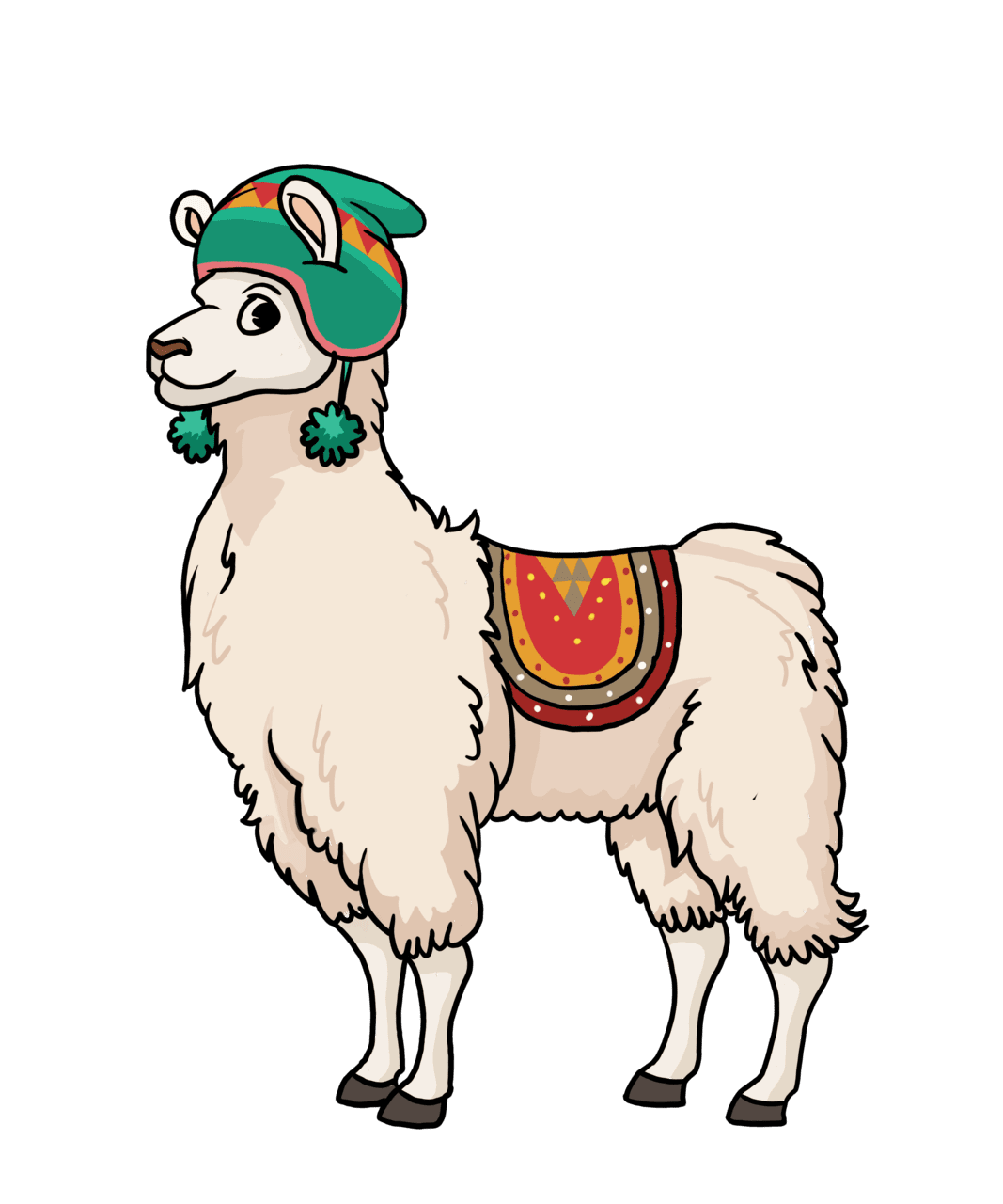 Sheep lama vector clipart