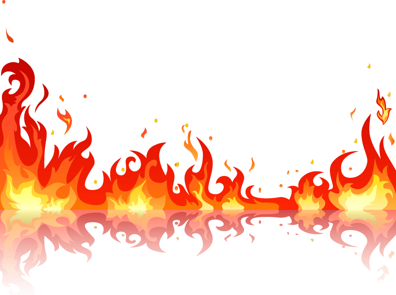 Flame fire logo vector brand clipart 5