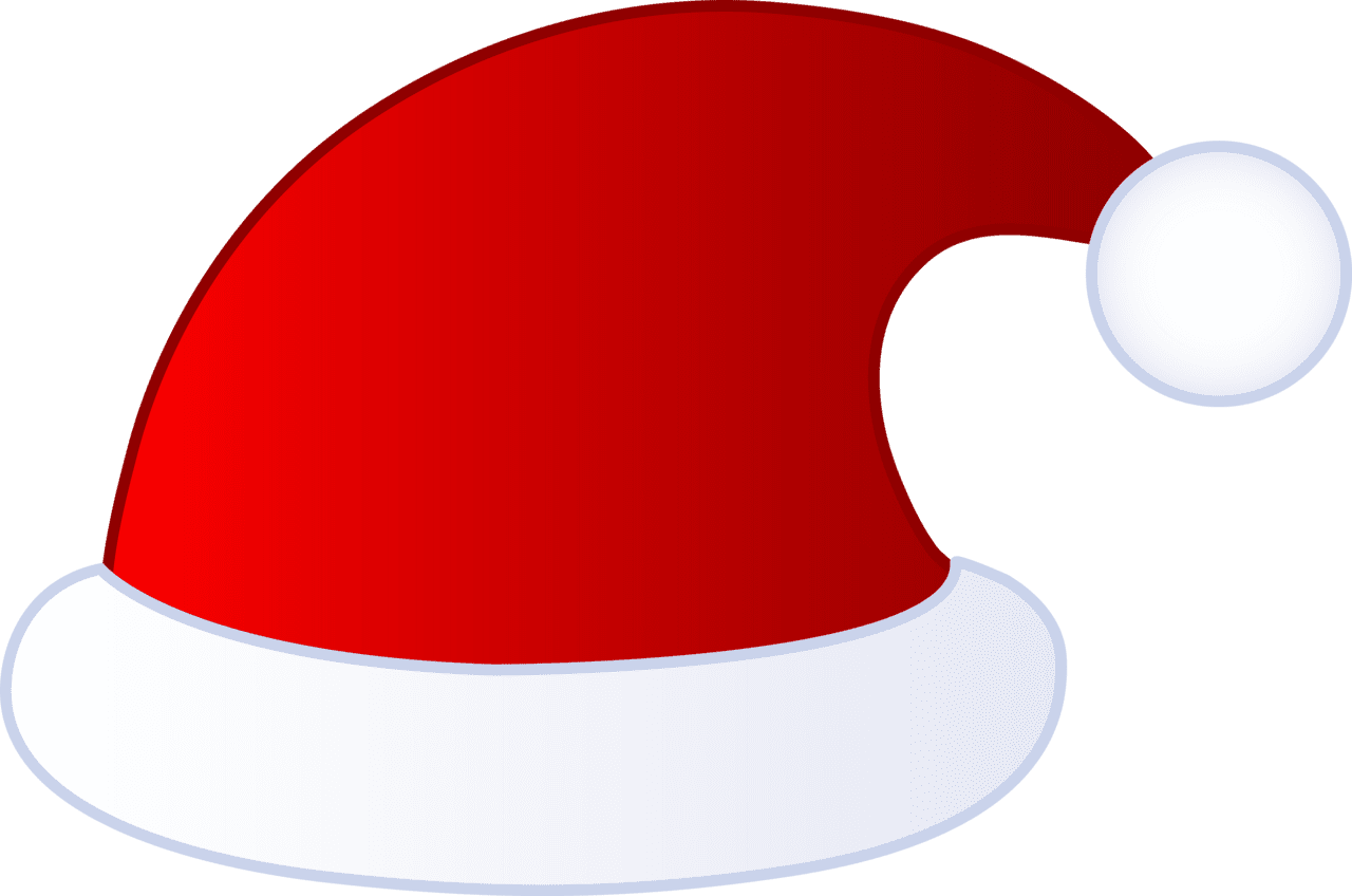 Santa hat clip clipart transparent
