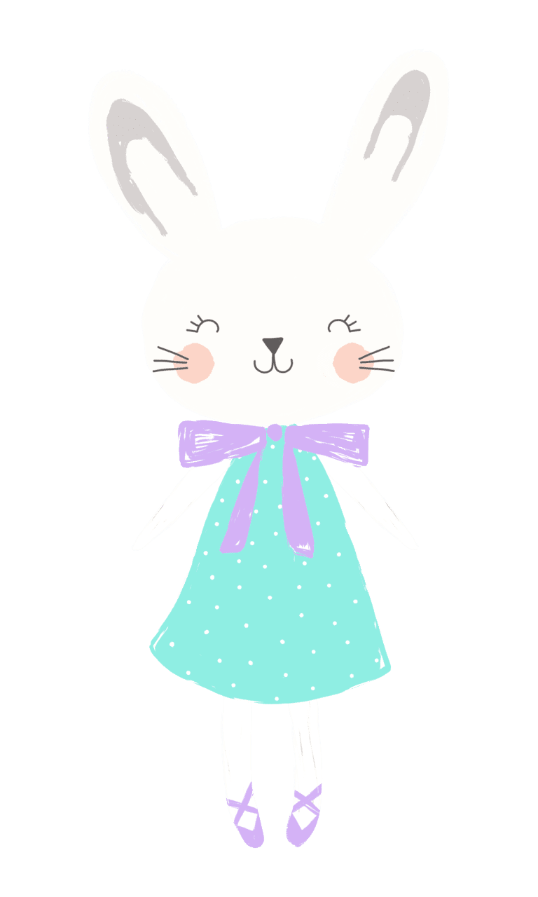 Bunny pin page clipart vector
