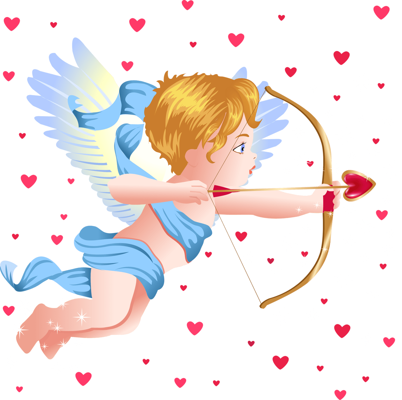 Angel with cupid bow clipart picture