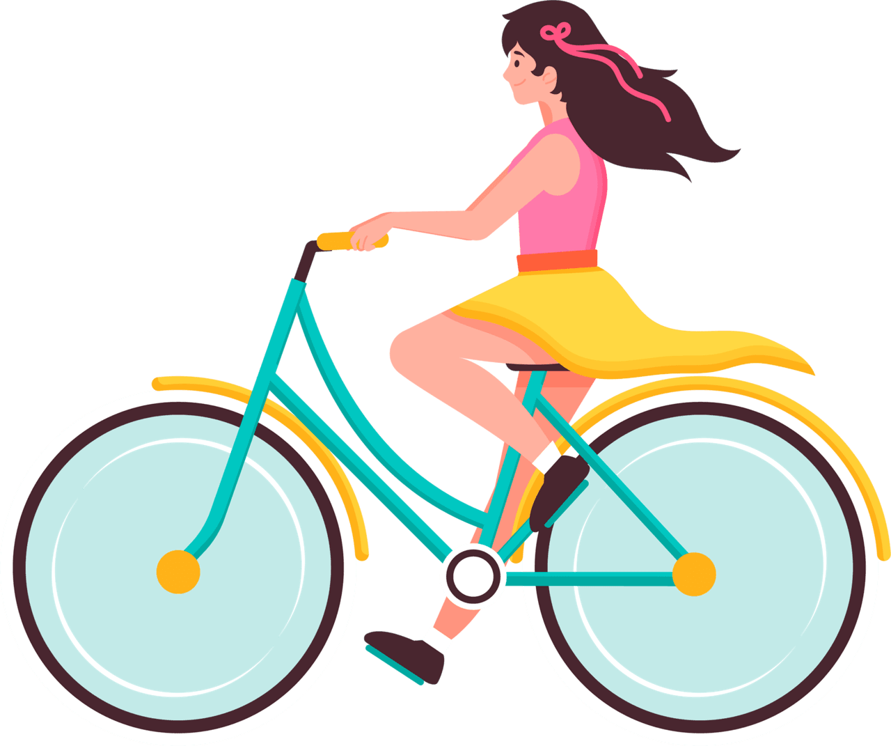 Bike world bicycle day clipart logo