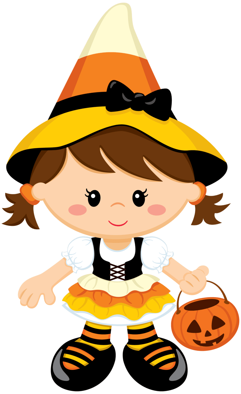 Happy halloween pin page clipart image