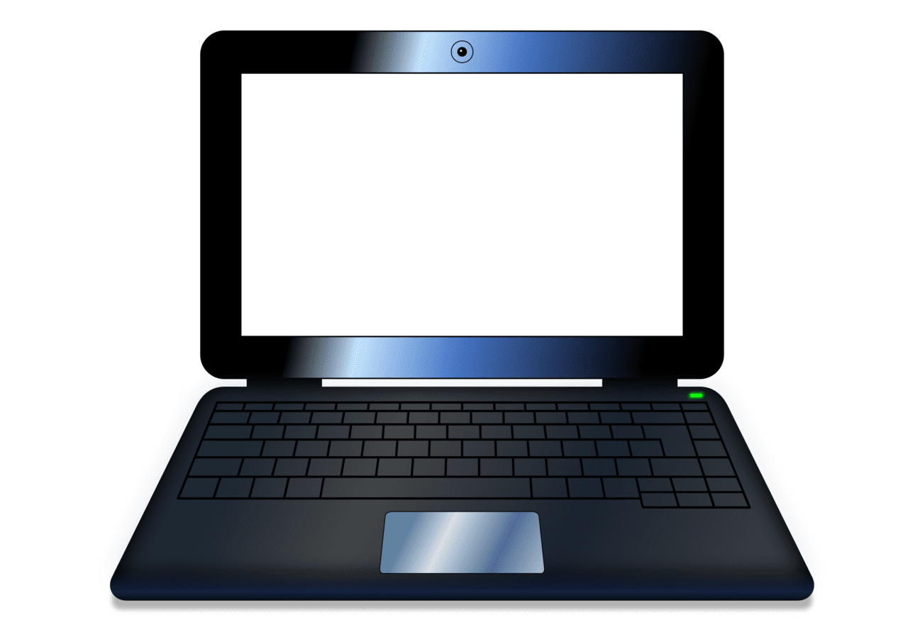 Computer notebook clipart vector