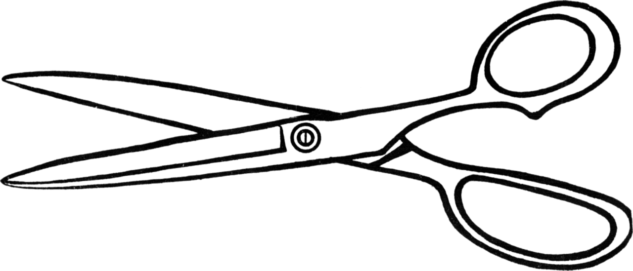 Vintage snips and clips simple pair of scissors fpzlwm clipart suggest picture