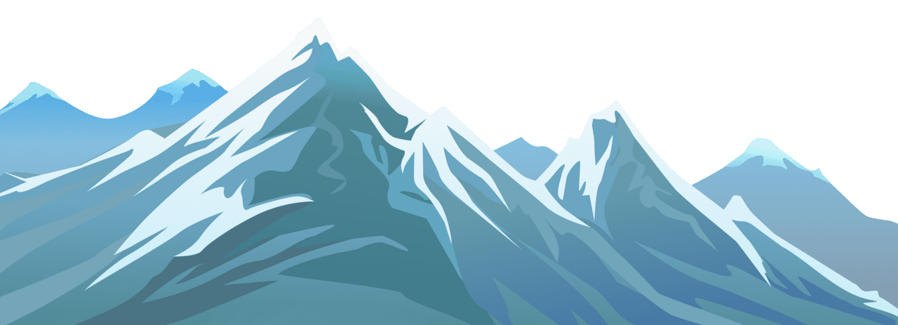 Snow mountain clipart image