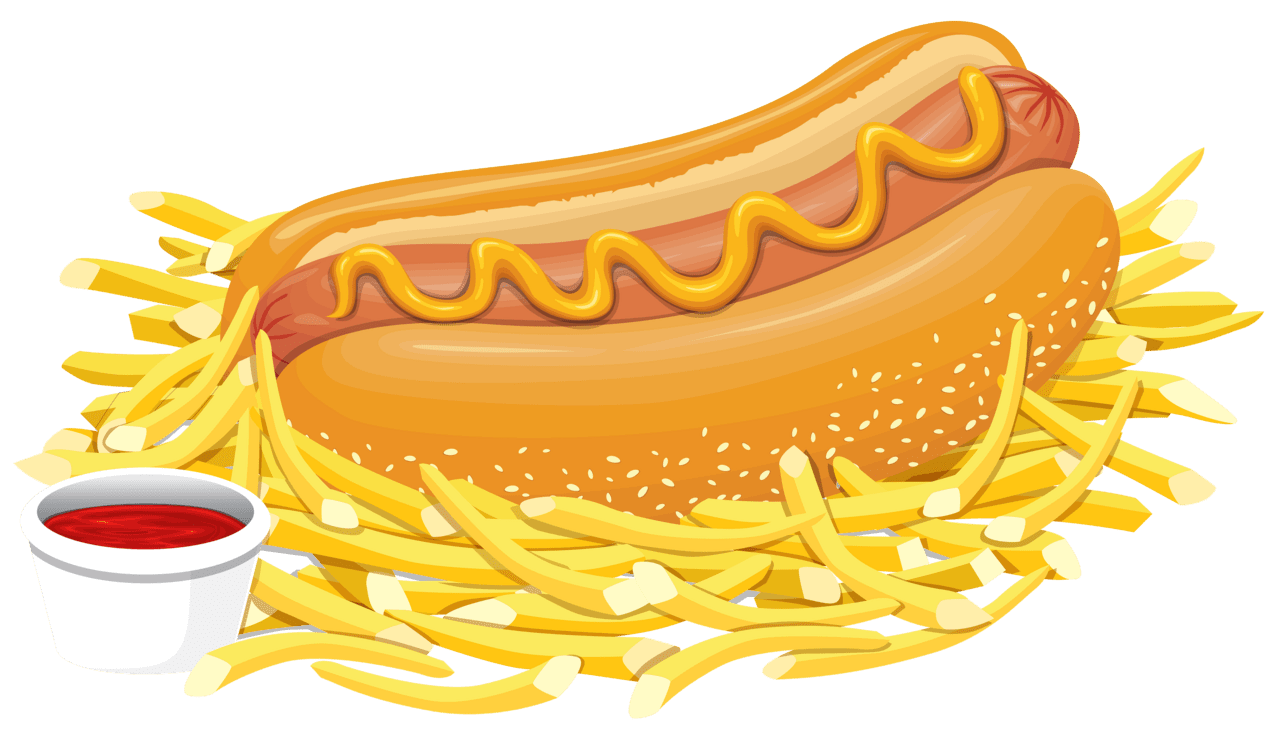 Hot dog pin page clipart logo