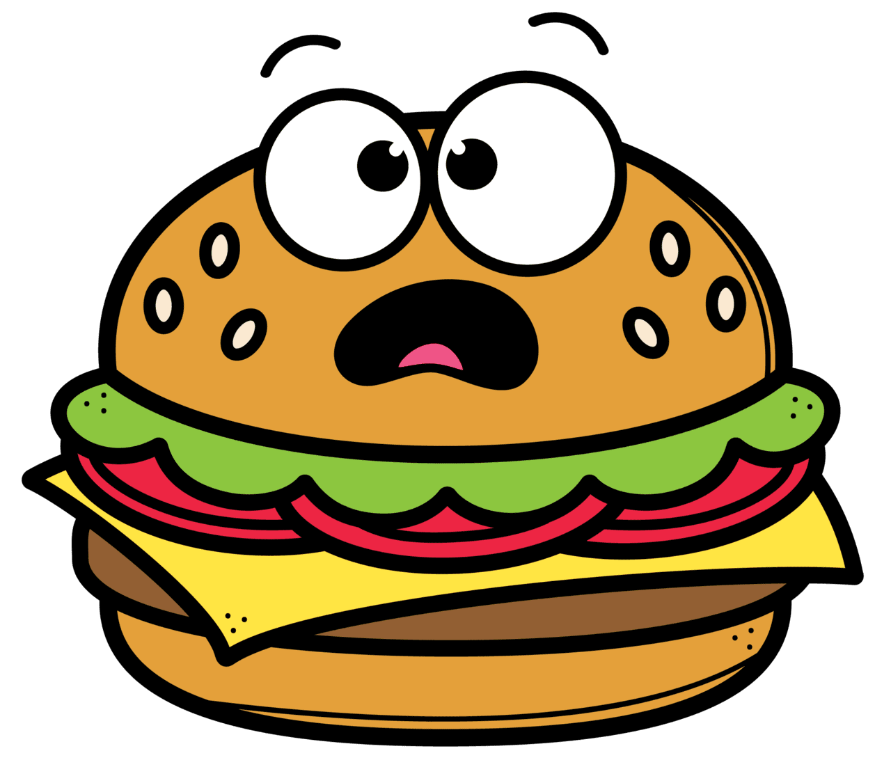 Hamburger pin page clipart vector