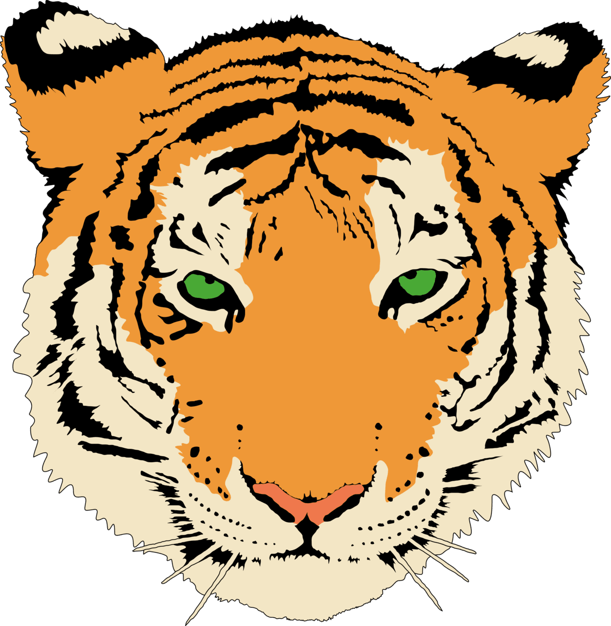 Tiger clipart vector