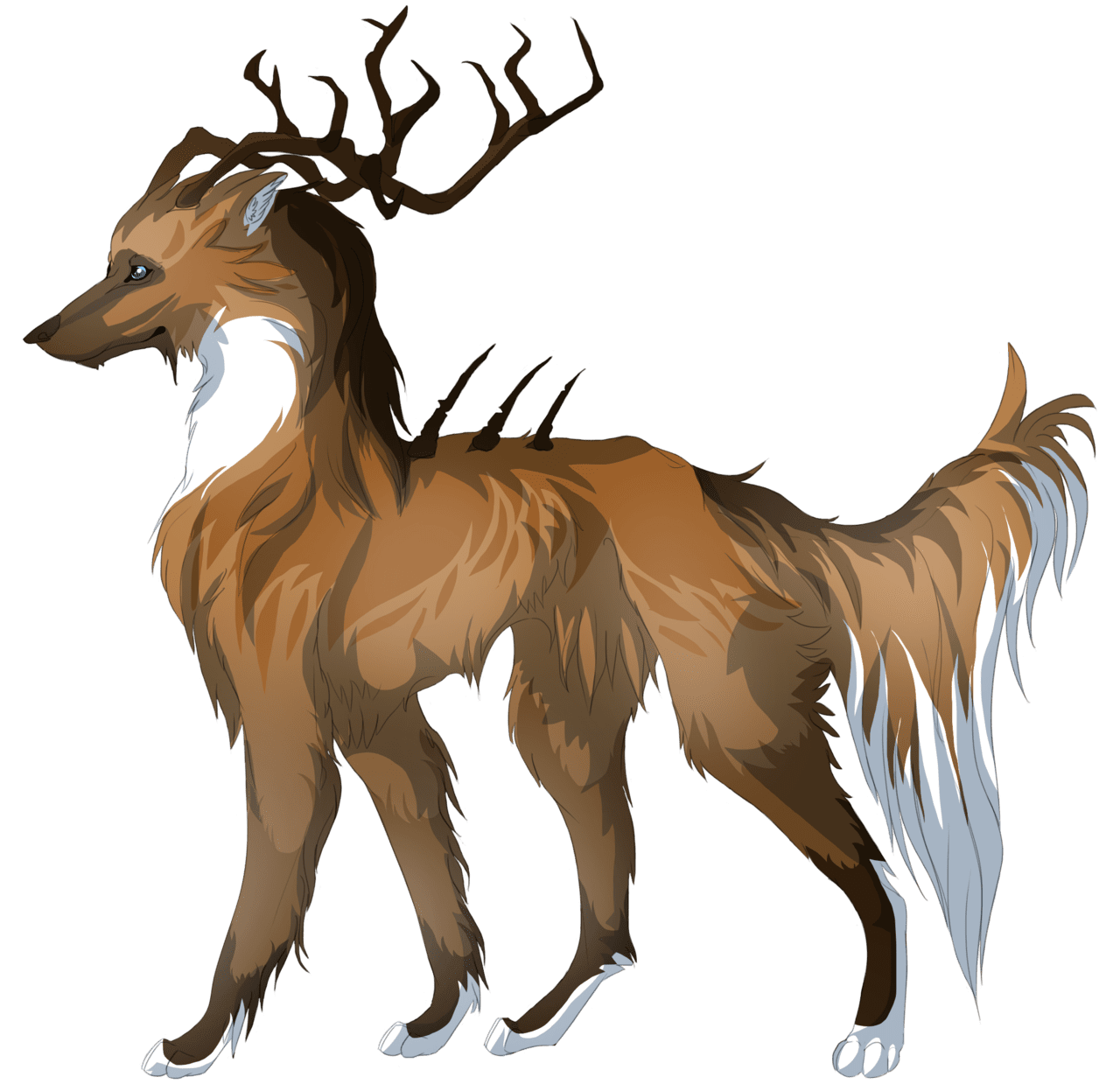 Deviantart more like oc mission tribal wolf by majestic deer clipart vector