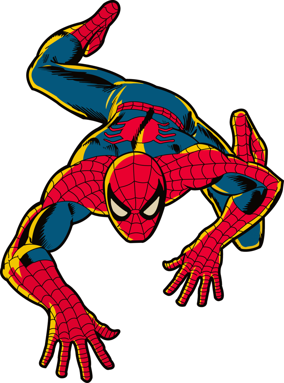 Spiderman pin page clipart background 2