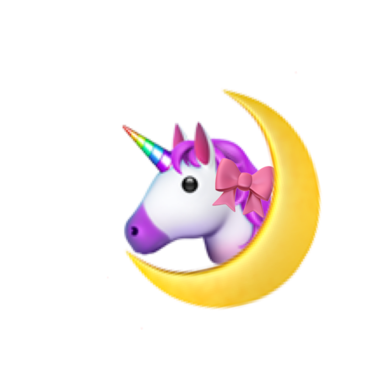 Unicorn rainbow moon aesthetic sticker by ashleighstixers clipart photo