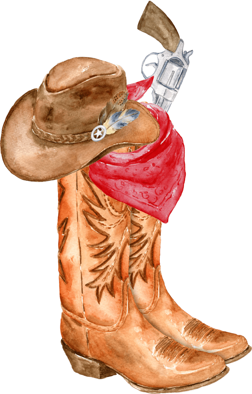 Cowboy boots pin page clipart photo