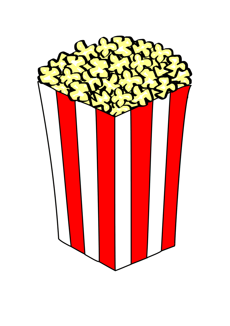 Popcorn clipart black and white images heat transfer science activities