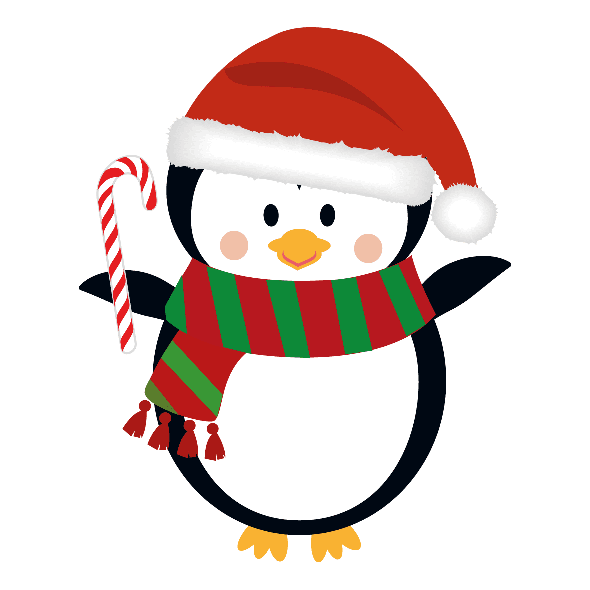 Penguin christmas art arts and crafts for teens clipart transparent