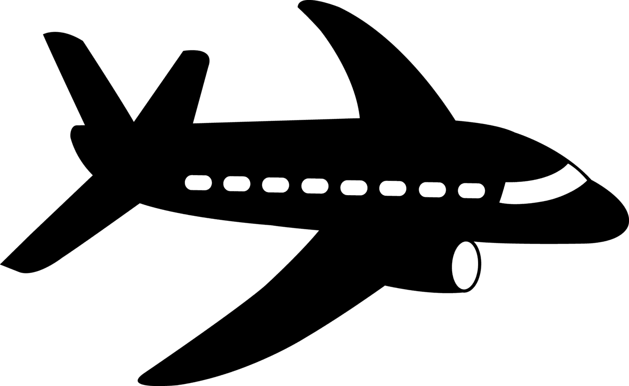 Plane pin page clipart image