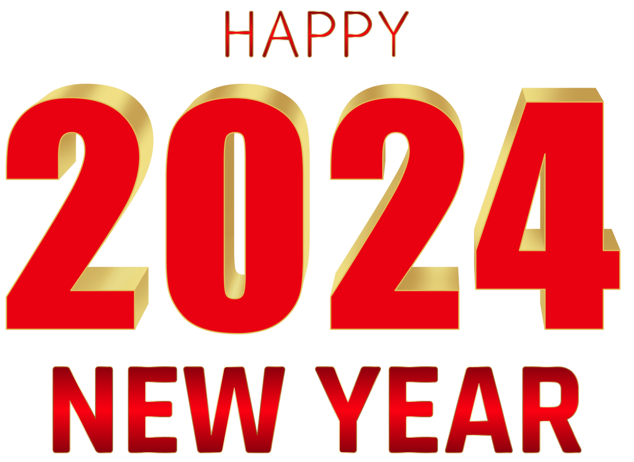 Happy new year 2024 clipart high quality images and